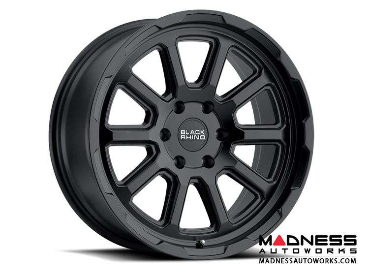 Jeep Custom Wheels (1) - Black Rhino - 17 x 9.5 - Chase - Matte Black Rotary Forged